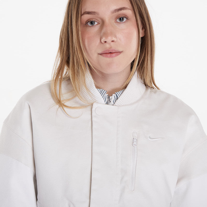 Nike Sportswear Destroyer Women's Cropped Canvas Jacket Phantom/ Summit White/ Summit White