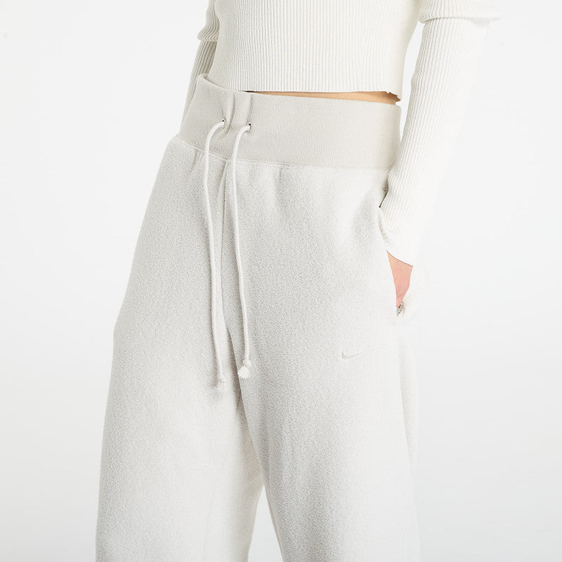 Nike Sportswear Phoenix Plush Women's High-Waisted Wide-Leg Cozy Fleece Pants Light Bone/ Sail