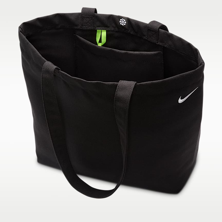 Nike Heritage 2.0 Tote Bag (22L) Black/ Volt/ White 22