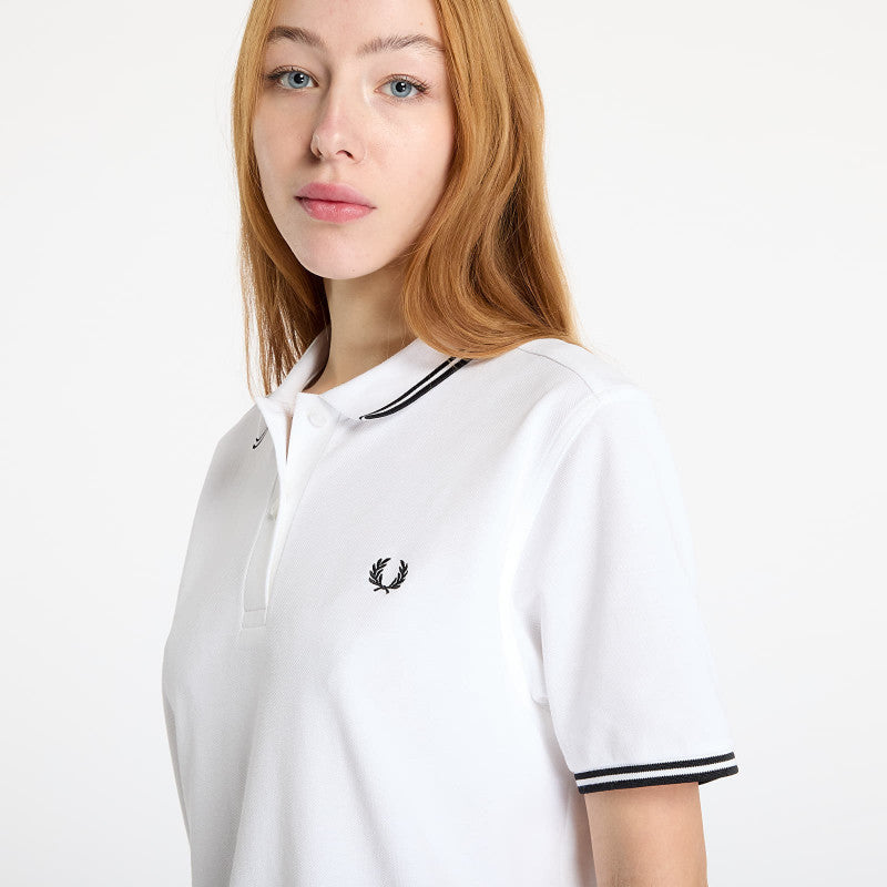 FRED PERRY Twin Tipped Polo Shirt White