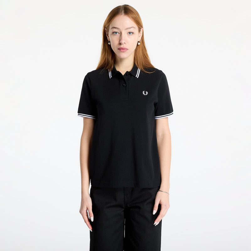 FRED PERRY Twin Tipped Polo Shirt Black