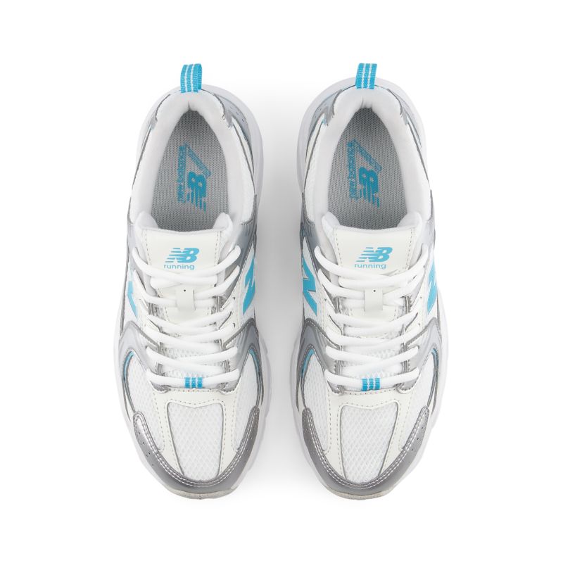 New Balance Kids 530 White/ Silver/ Blue