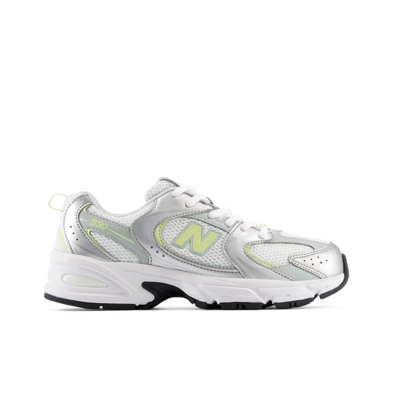 New Balance Kids 530 White/ Silver/ Yellow