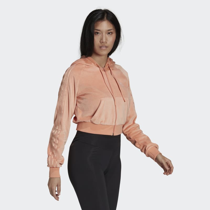 adidas Originals Wmns Crop Full-Zip Hoodie