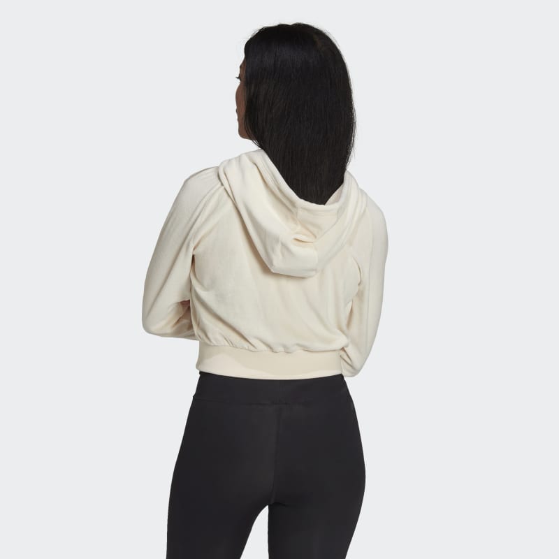 adidas Originals Wmns LOUNGEWEAR Cropped Full Zip Hoodie
