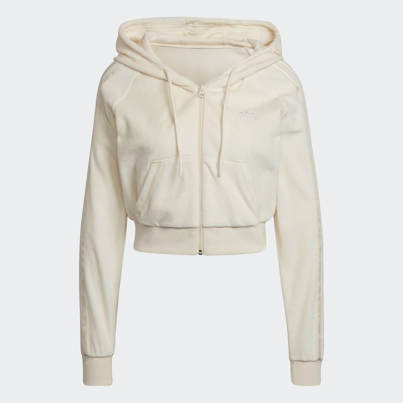 adidas Originals Wmns LOUNGEWEAR Cropped Full Zip Hoodie