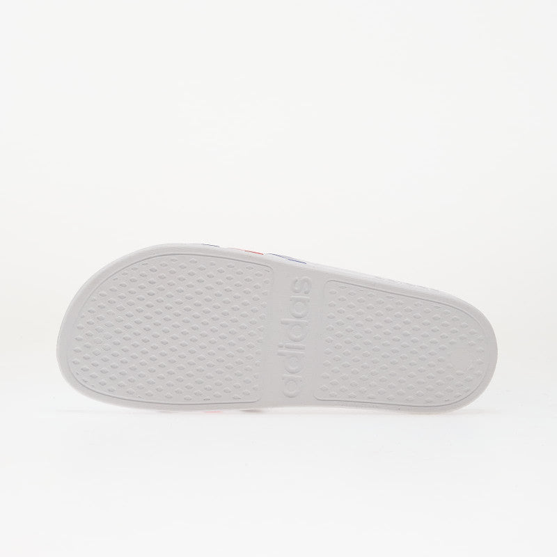 adidas Adilette Aqua Slides Ftwr White/ Pure Ruby/ Semi Lucid Blue
