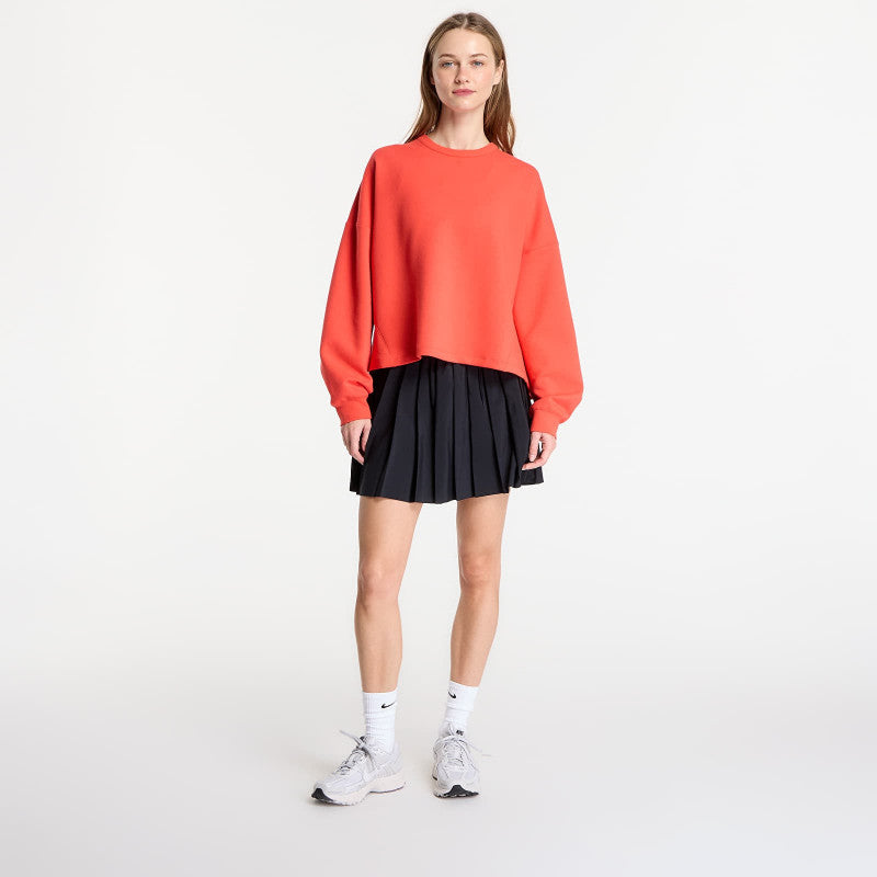 Nike 24.7 ImpossiblySoft Women's Dri-FIT Oversized Crew-Neck Top Lt Crimson/ University Red