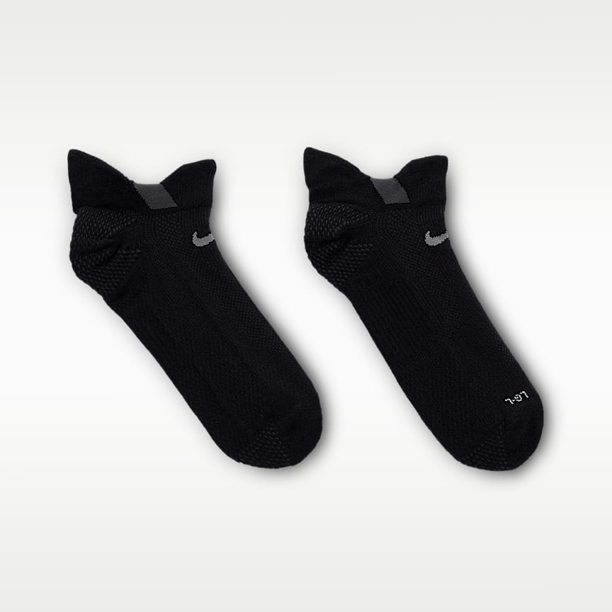 Nike Running Lightweight No-Show Socks 1 Pair Black/ Dk Smoke Grey/ Pure Platinum/ Smoke Grey