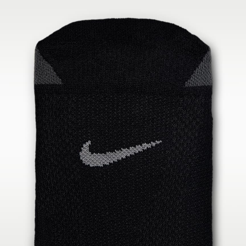 Nike Running Lightweight No-Show Socks 1 Pair Black/ Dk Smoke Grey/ Pure Platinum/ Smoke Grey