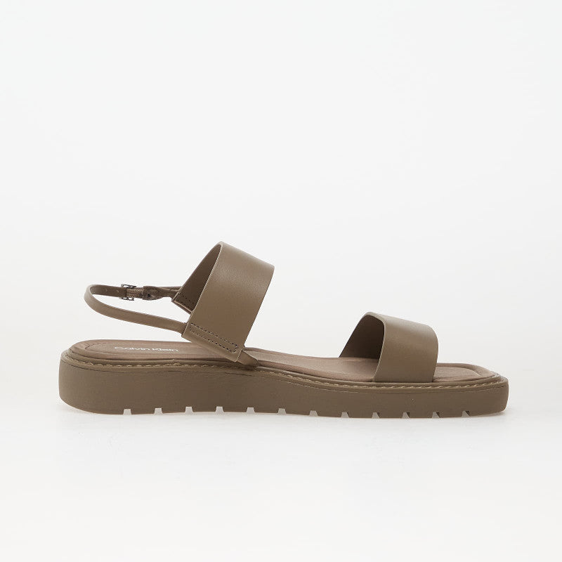 Calvin Klein Sq Molded Sandal Slide Gray