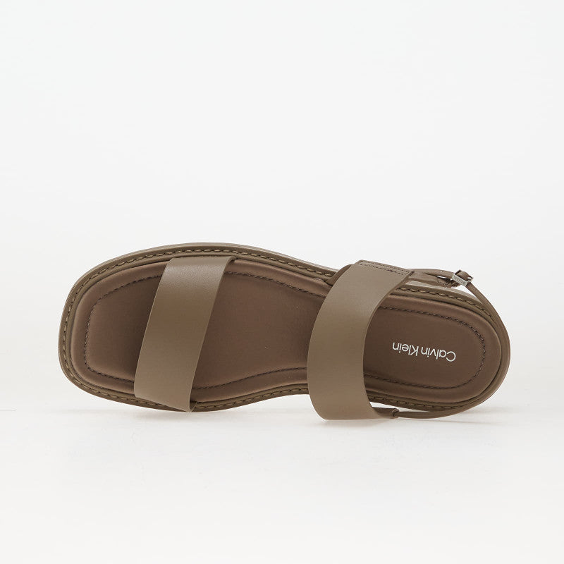 Calvin Klein Sq Molded Sandal Slide Gray