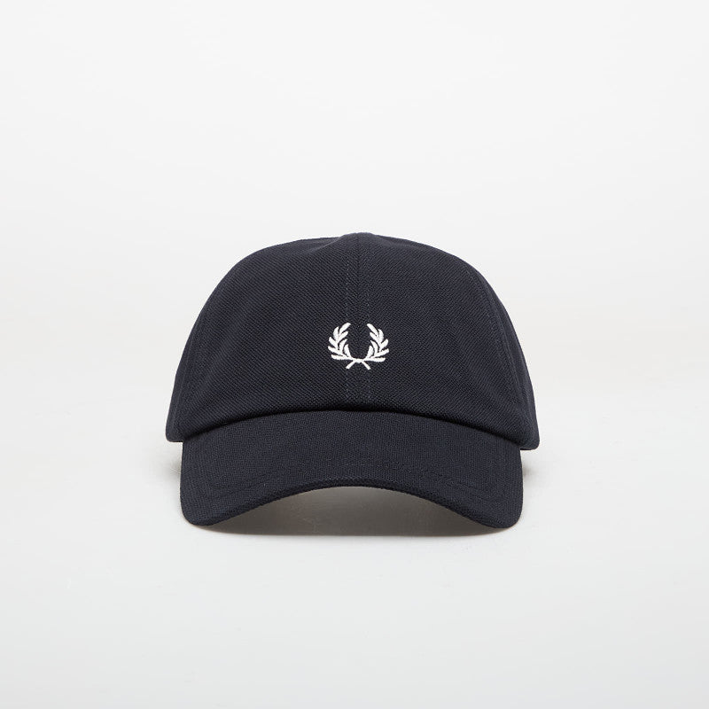 FRED PERRY Pique Classic Cap Navy/ Snow White
