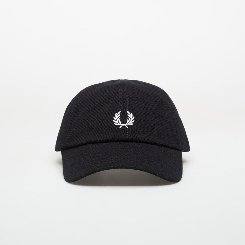 FRED PERRY Pique Classic Cap Black/ Snowwhite