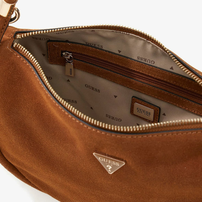 GUESS Danya Hobo Shoulder Bag Cognac