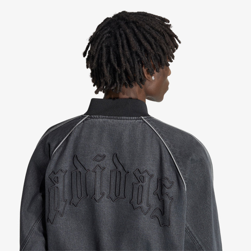 adidas SST Denim Track Top True Black Denim