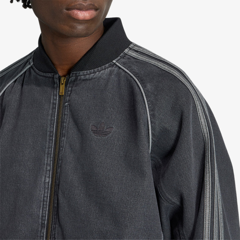 adidas SST Denim Track Top True Black Denim