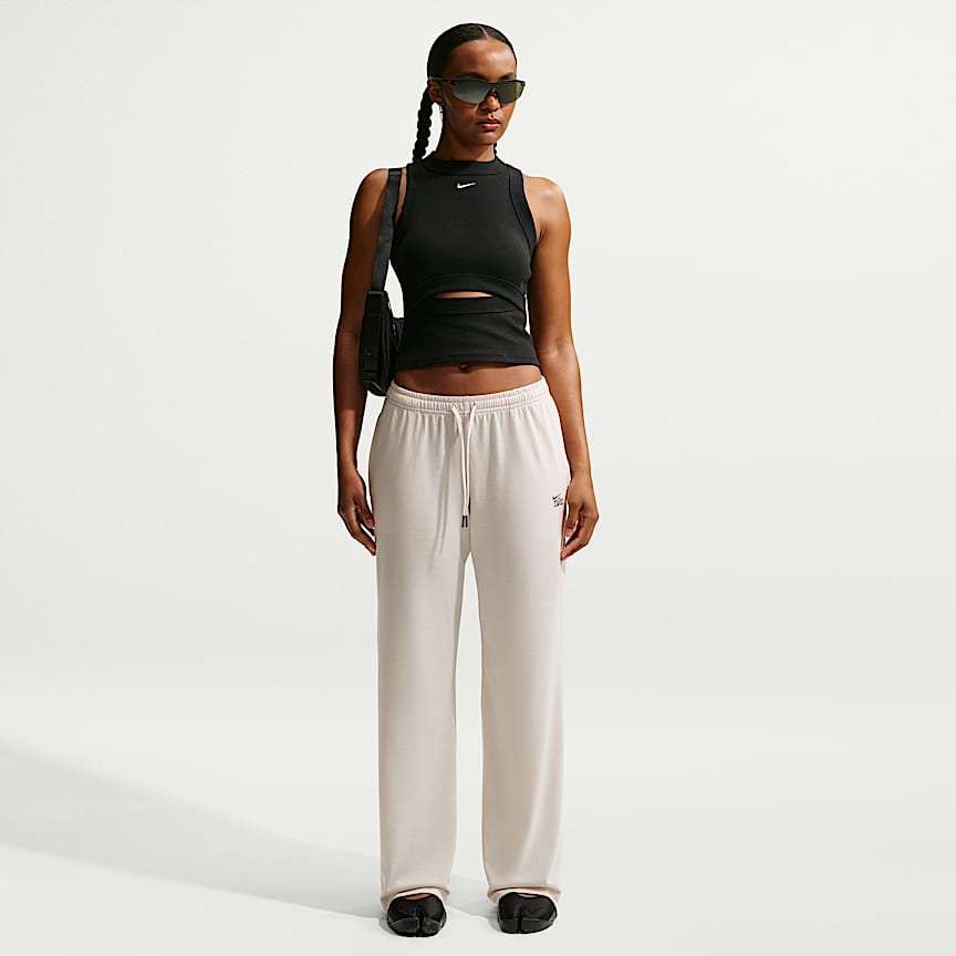 Nike Sportswear Chill Knit Women's Tight Ribbed Tank Top Black/ Sail
