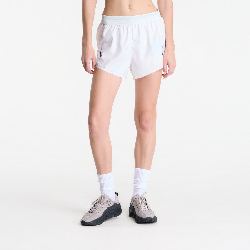 Nike AeroSwift Women's Dri-FIT ADV Mid-Rise Brief-Lined 3" Running Shorts Off White/ White/ Black