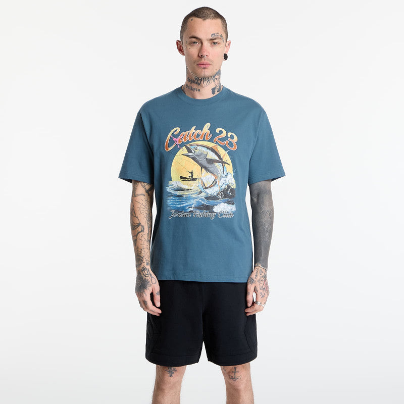 Jordan Men's Graphic T-Shirt Ash Green/ White