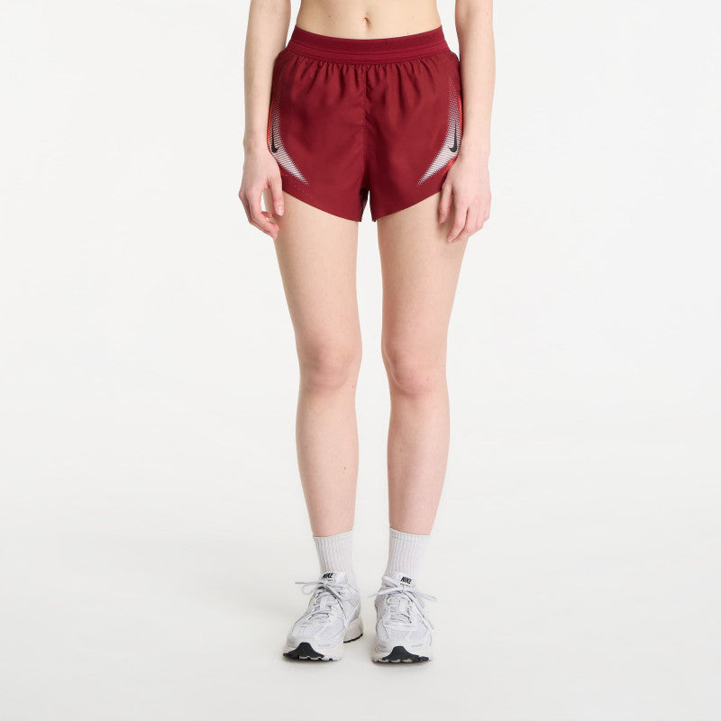 Nike AeroSwift Women's Dri-FIT ADV Brief-Lined 3" Running Shorts Team Red/ Black