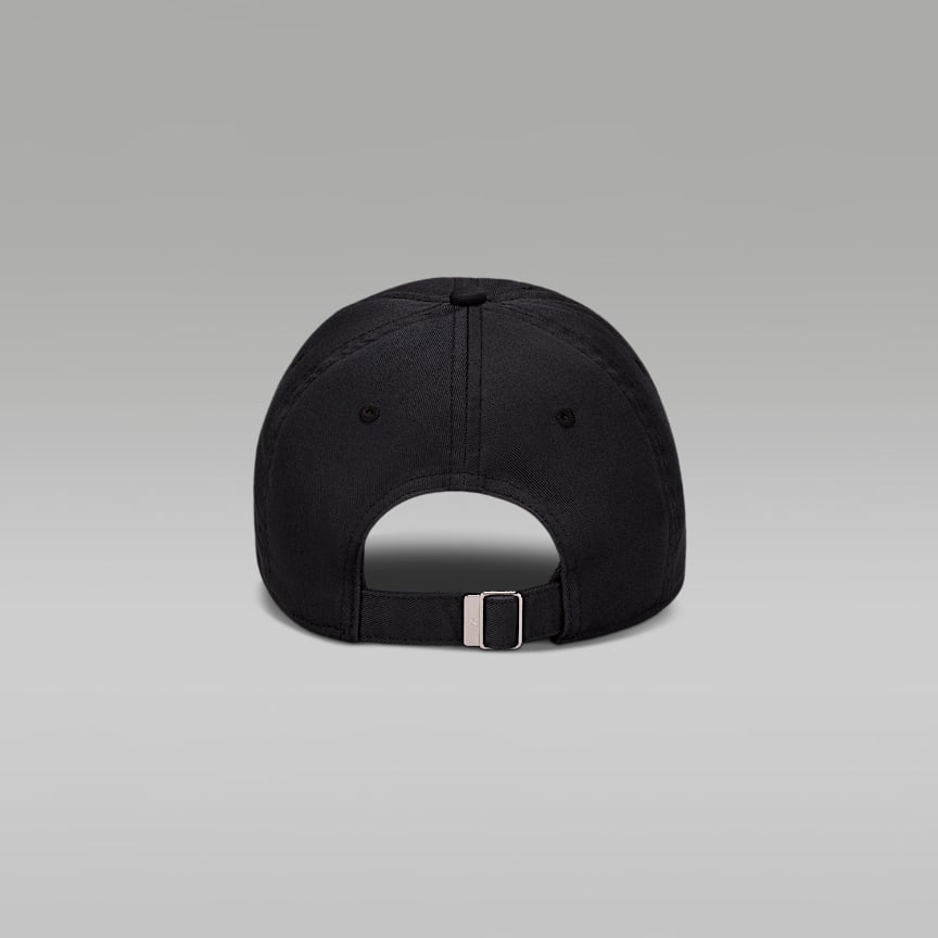 Jordan Club Cap Unstructured Adjustable Hat Black/ White/ University Red