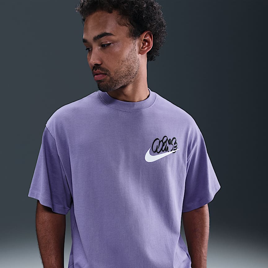 Nike Solo Swoosh Men's T-Shirt Dusty Amethyst