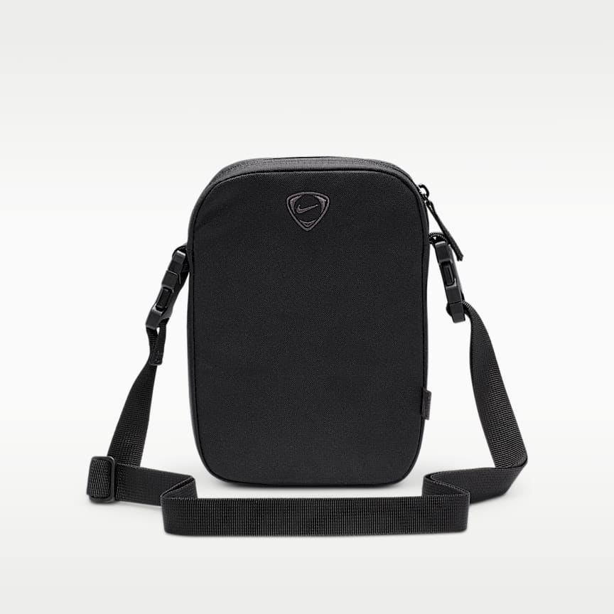 Nike Heritage Total 90 Crossbody Bag (4L) Black/ Black/ Gym Red 4