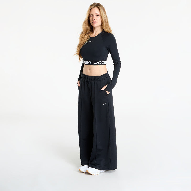 Nike Sportswear Women's Mid-Rise Wide-Leg Track Pants Black/ Black/ Sail