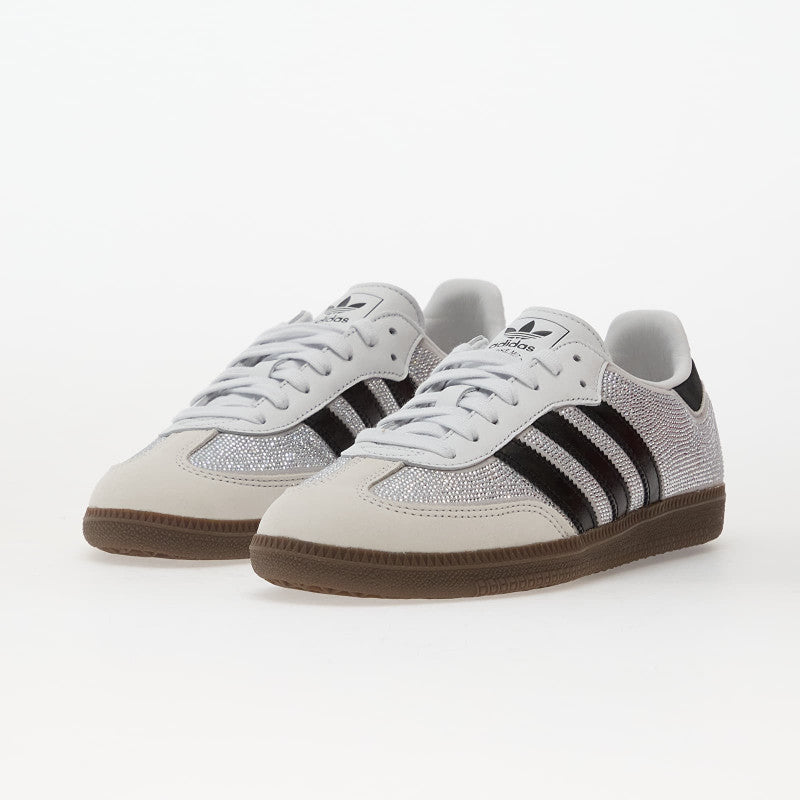 adidas Originals Samba Og Shoes Crystal White/ Core White/ Silver Metallic 36