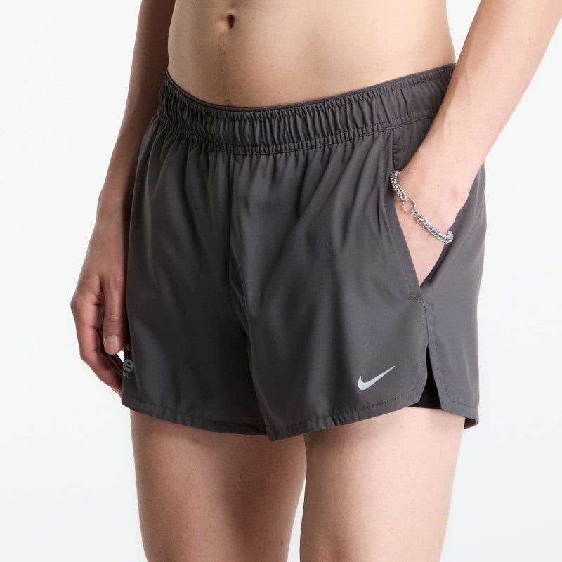 Nike Inline Disrupt Men's Dri-FIT 3" Brief-Lined Running Shorts Medium Ash/ Medium Ash/ Reflective Silv