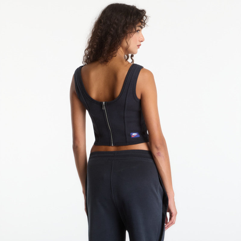 Jordan Flight Fleece Women's Corset Black/ University Red