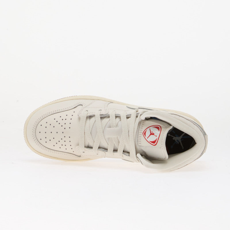 Air Jordan 1 Mid SE Kids Phantom/ Sail-Gum Dark Brown-Infrared 23