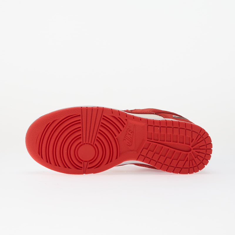 Nike Dunk Low Sail/ Lt Crimson-White-Metallic Silver