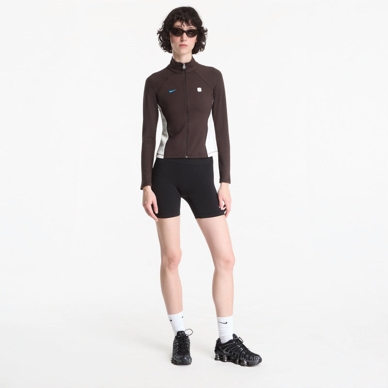 Nike Sportswear Women's Full-Zip Long-Sleeve Top Velvet Brown/ Sail