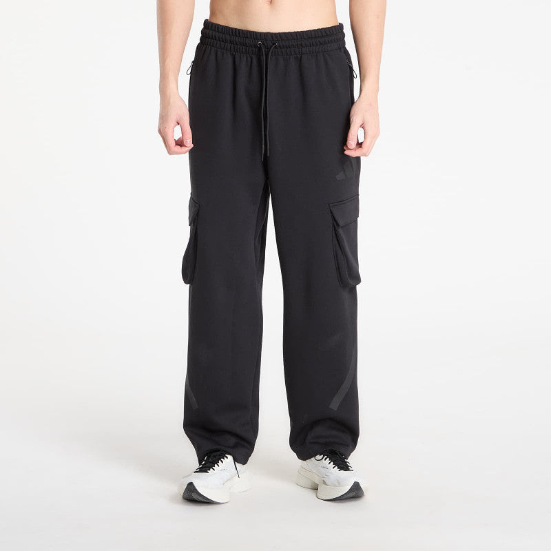 adidas Z.N.E. Open-Hem Cargo Tracksuit Bottoms Black