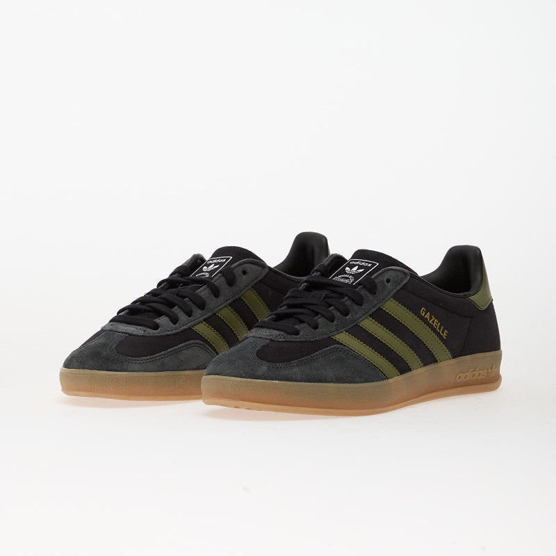 adidas Gazelle Indoor Core Black/ Focus Olive/ Carbon