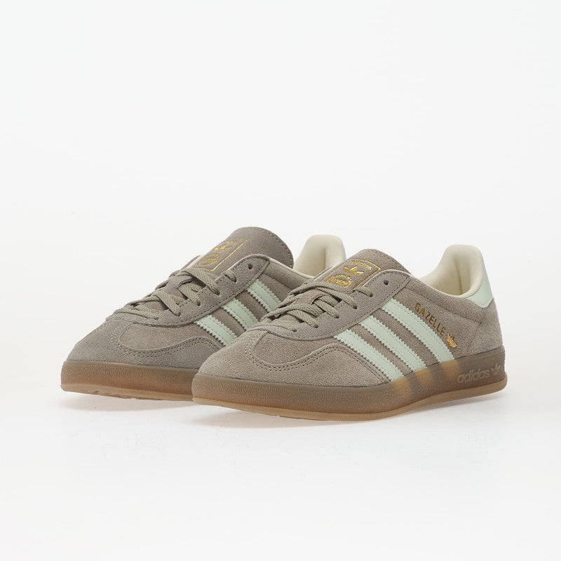 adidas Gazelle Indoor Wmns Silver Pebble/ Linen Green/ Gum5 40