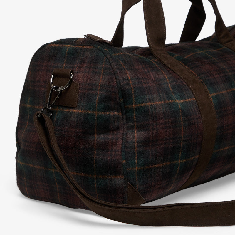 MC2 Saint Barth Jetleg Wool Duffle Bag Tartan