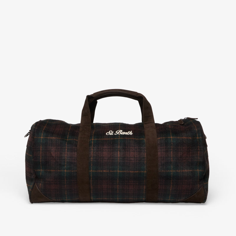 MC2 Saint Barth Jetleg Wool Duffle Bag Tartan