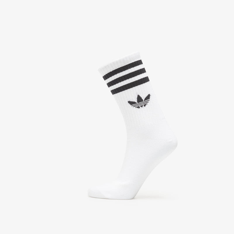 adidas 3-Stripes Crew Socks 6 Pairs White