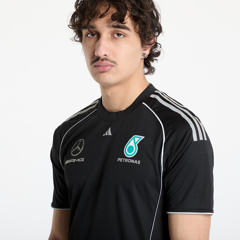 adidas x Mercedes AMG Petronas F1 Team Mechanics Jersey Black/ Black/ Reflective Silver