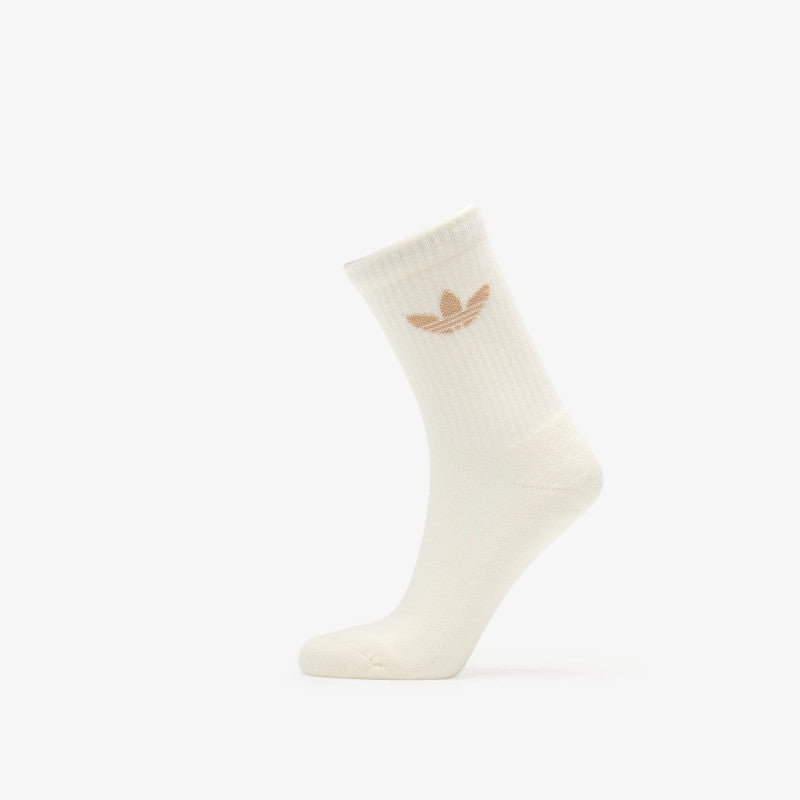 adidas Trefoil Cushion Crew Socks 6-Pack Cream White/ Wonder Quartz