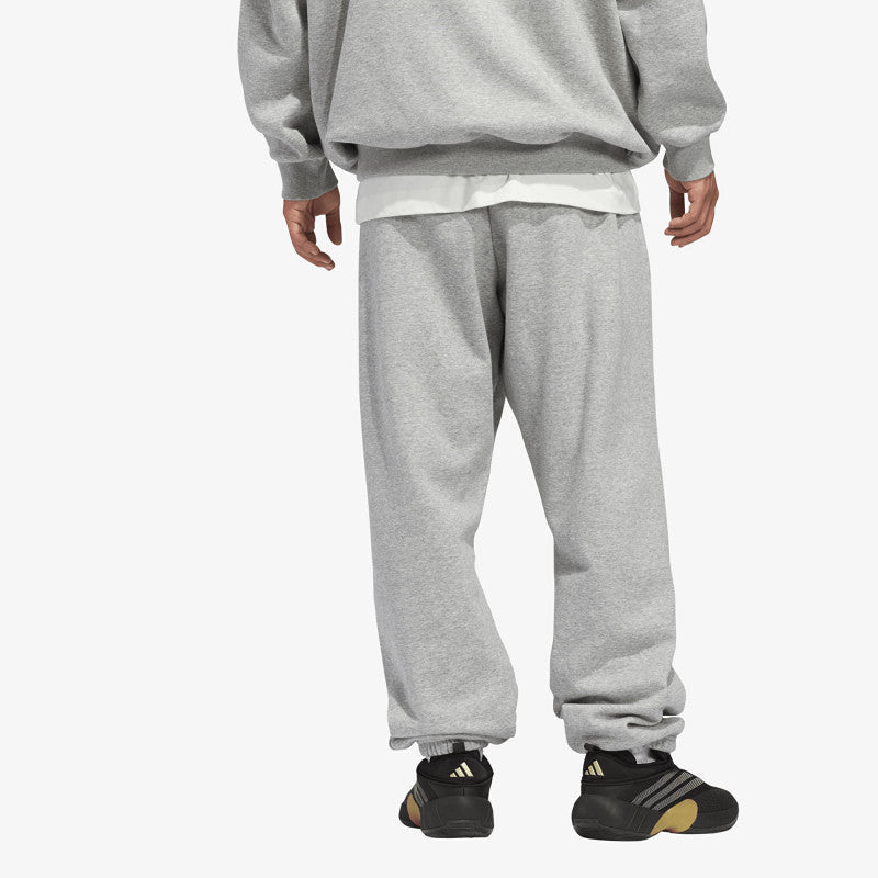 adidas Basketball Fleece Joggers (Gender Neutral) Medium Grey Heather