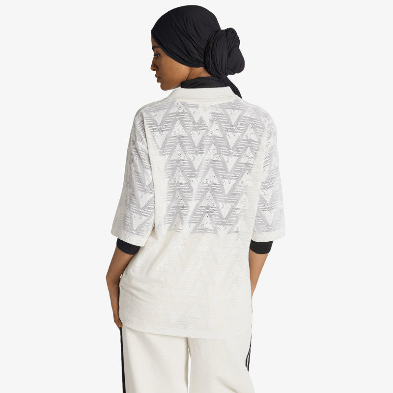 adidas Lace Football Jersey Cloud White