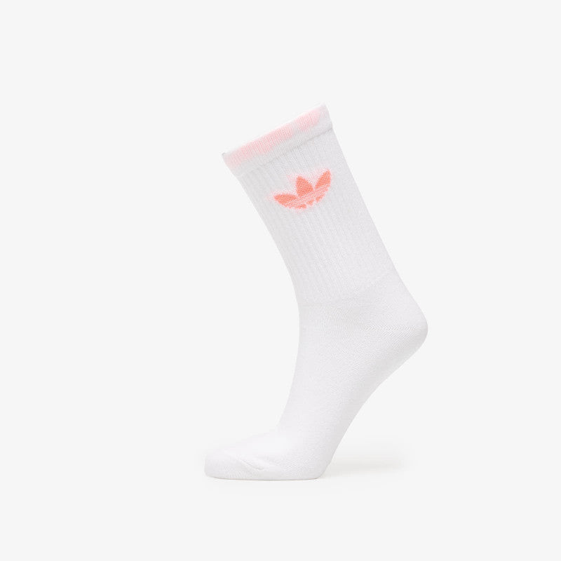 adidas Tie Dye Crew Socks 3 Pairs Blush Pink/ Purple Rush/ White