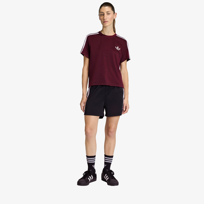 adidas Firebird T-Shirt Maroon/ Off White