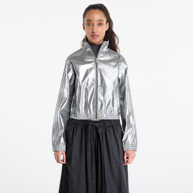 adidas Firebird Track Top Denim Silver Met.