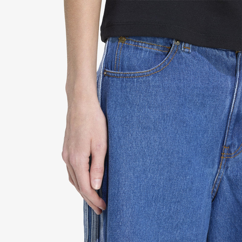 adidas Firebird Jorts Denim Medium Vintage Denim