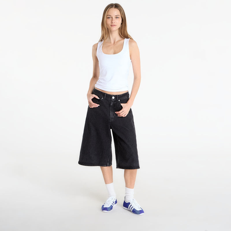 adidas Firebird Jorts Denim True Black Denim